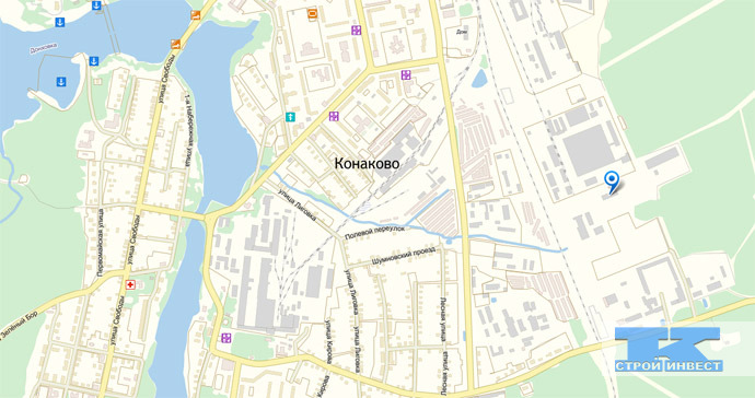Расположение офиса компании на карте